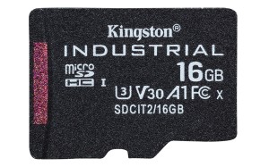 KINGSTON 16GB microSDHC Industrial C10 A1 pSLC Card