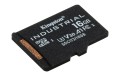 KINGSTON 16GB microSDHC Industrial C10 A1 pSLC Card - 2964230