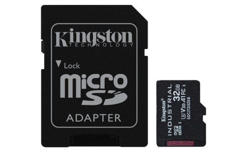 KINGSTON 32GB microSDHC Industrial C10 A1 + ADP - 2699295