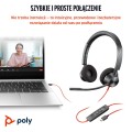 Słuchawki Poly Blackwire 3320 Stereo MS Teams Certified USB-C Headset +USB-C/A Adapter 8X220AA - 2915694