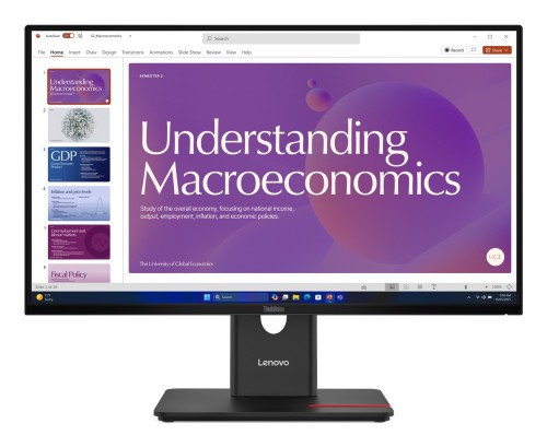 Lenovo ThinkVision T24D-40 23.8"FHD 120Hz 250nits AG HDMI DP USB Eclipse Black - 2930267