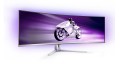Philips Evnia 8000 49M2C8900L/00 monitor komputerowy 124,2 cm (48.9") 5120 x 1440 px Dual QHD QD-OLED Biały - 2951459