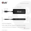 CLUB3D CSV-1553 huby i koncentratory USB Type-C Czarny - 3005018