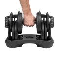 Hantel żeliwny regulowany automat 24 kg REBEL ACTIVE (OUTLET) - 2618310