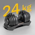 Hantel żeliwny regulowany automat 24 kg REBEL ACTIVE (OUTLET) - 3005474
