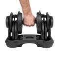 Hantel żeliwny regulowany automat 24 kg REBEL ACTIVE (OUTLET) - 2916112