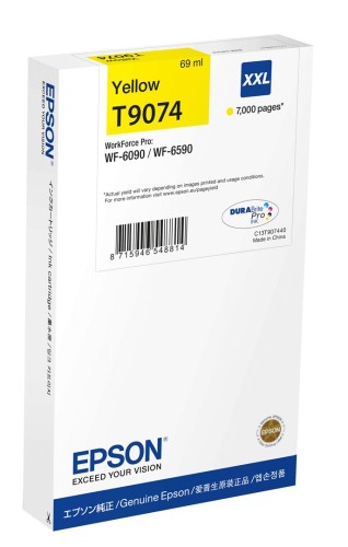 Tusz Epson WF-6xxx XXL Ink Yellow T90744N - 2958607
