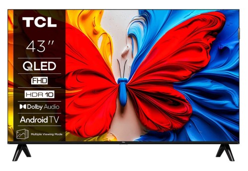 Telewizor TCL 43V5C QLED 43" Full HD Android TV Dolby Digital Plus DVB-T2 Czarny (OUTLET) - 3006731