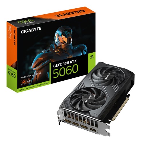Karta graficzna Gigabyte GeForce RTX 5060 WINDFORCE MAX OC 8GB BULK - 3007038