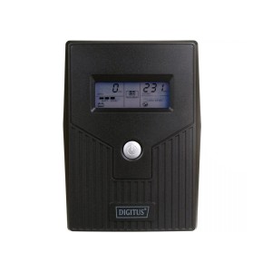 DIGITUS UPS LINE-INERACTIVE LCD BASIC 800VA/480W DN-170064-LCD-B 1X12V/9A AVR 2X SCHUKO CEE 7/3