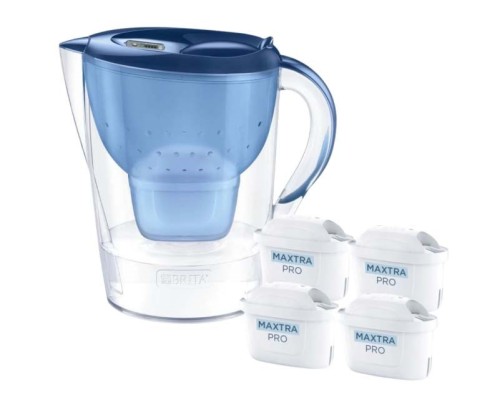 Dzbanek filtrujący Brita Marella+4wkłady MaxtraProPP (2,4l; niebieski) - 2968185