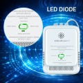 QOLTEC CZUJNIK WYCIEKU GAZU ZIEMNEGO | DETEKTOR CH4 | NG | TUYA | WI-FI | ALARM 85DB | LED - 3002388
