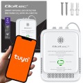 QOLTEC CZUJNIK WYCIEKU GAZU ZIEMNEGO | DETEKTOR CH4 | NG | TUYA | WI-FI | ALARM 85DB | LED - 3002394