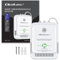 QOLTEC CZUJNIK TLENKU WĘGLA (CZADU) | DETEKTOR CO | ALARM 85DB LED - 3002367