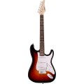 Arrow Tonecaster ST 111 Tobacco Burst Rosewood/White - Gitara elektryczna - 3018384