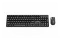 GEMBIRD BEZPRZEWODOWY ZESTAW KLAWIATURY + MYSZ SILENT KEY PRO BUSINESS, CZARNY, UKŁAD US - 2987218