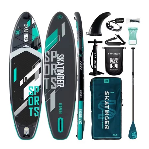 Deska SUP SKATINGER Grey sports 350x89x15 Yoga - 3023313