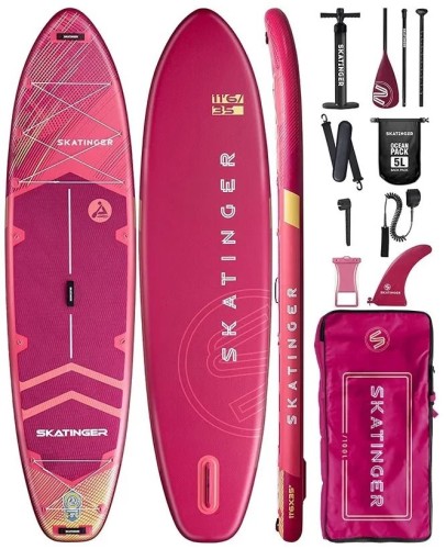 Deska SUP SKATINGER Prana Meteor Red 350x89x15 cm - 3023302