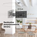 ONKRON M7L-B Uchwyt ścienny obrotowo-pochylny do ekranu 40"-75" maks 68 kg czarny - 3006873