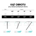 ONKRON M7L-B Uchwyt ścienny obrotowo-pochylny do ekranu 40"-75" maks 68 kg czarny - 3006878