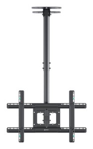 ONKRON N2L-B Uchwyt sufitowy obrotowo-pochylny do ekranu 32"-80" maks 68 kg czarny