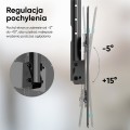 ONKRON N2L-B Uchwyt sufitowy obrotowo-pochylny do ekranu 32"-80" maks 68 kg czarny - 3006894
