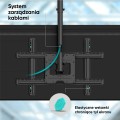 ONKRON N2L-B Uchwyt sufitowy obrotowo-pochylny do ekranu 32"-80" maks 68 kg czarny - 3006896
