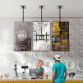 ONKRON N1L-B Uchwyt sufitowy obrotowo-pochylny do ekranu 32"-80" maks 68 kg czarny - 3006866