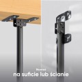 ONKRON N1L-B Uchwyt sufitowy obrotowo-pochylny do ekranu 32"-80" maks 68 kg czarny - 3006870
