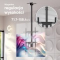 ONKRON N1L-B Uchwyt sufitowy obrotowo-pochylny do ekranu 32"-80" maks 68 kg czarny - 3006871