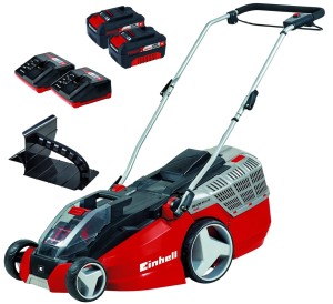 Einhell GE-CM 43 Li M Kit Kosiarka do trawnika typu push Bateria Czarny, Szary, Czerwony