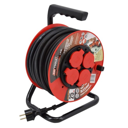 AWTOOLS PRZEDŁUŻACZ BĘBEN PROFESSIONAL 50m 3x1,5 mm 16A / 3680W / IP44 - 2981495