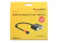 DeLOCK 62735 adapter kablowy 0,2 m Mini DisplayPort HDMI Typu A (Standard) Czarny - 2926267