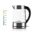 Eta Crystela Digi II czajnik elektryczny 1,7 l 2200 W Stal nierdzewna, Przezroczysty - 3007457