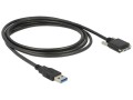 DeLOCK 83599 kabel USB USB 3.2 Gen 1 (3.1 Gen 1) 3 m USB A Micro-USB B 5 Gbit/s Czarny - 3002467