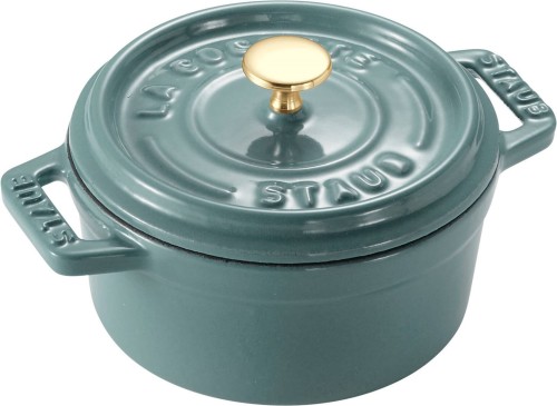 STAUB MINI COCOTTE Mini garnek żeliwny okrągły 250 ml, eukaliptusowy - 2968538