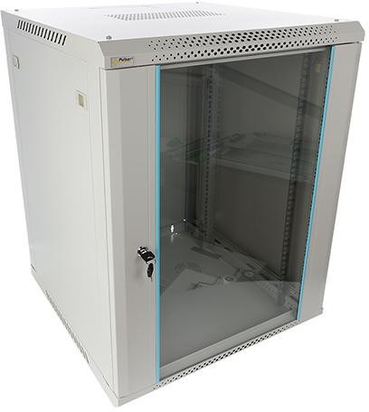 Szafa RACK Pulsar 15U / 19” wisząca do złożenia 600x600 szara - 2991036