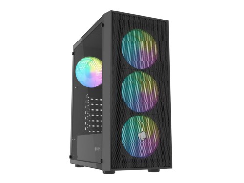 OBUDOWA FURY SHOBO SH8F ARGB MIDI TOWER Z OKNEM CZARNA - 2982334