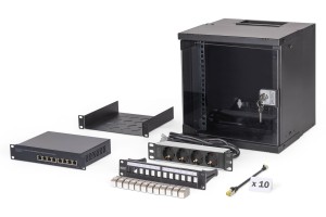 Digitus Zestaw sieciowy SOHO Pro, 254 mm (10") - 6U, 315 x 300 mm (szer. x gł.)