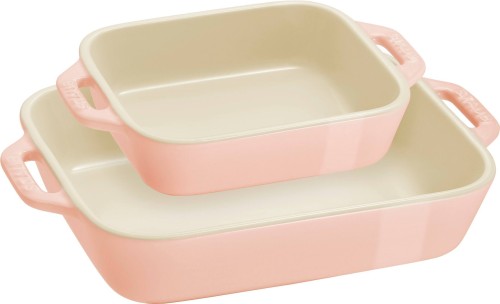 STAUB COOKING Zestaw 2 półmisków prostokątnych, jasnoróżowy - 2968585