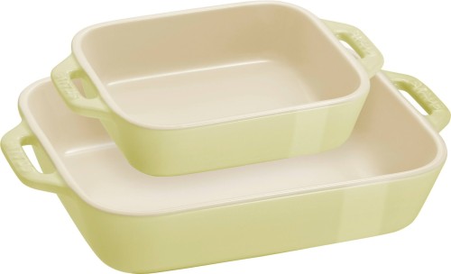 STAUB COOKING Zestaw 2 półmisków prostokątnych, jasnozielony - 2968584