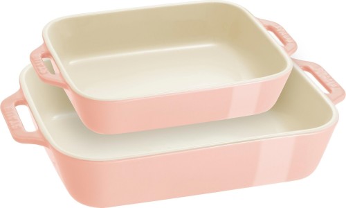 STAUB COOKING Zestaw 2 półmisków prostokątnych, jasnoróżowy - 2968583
