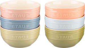 STAUB SERVING Zestaw 6 misek 12 cm, wielokolorowe