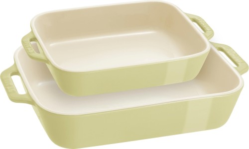 STAUB COOKING Zestaw 2 półmisków prostokątnych, jasnozielony - 2968582