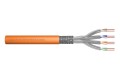 Digitus Kabel instalacyjny kat.7, S/FTP, Cca-s1a d1 a1, AWG 23/1, LSOH, 500m, pomarańczowy, szpula - 2975524