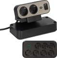 Listwa zasilająca Brennenstuhl Estilo Duplex z ochroną przeciwprzepięciową, 1x USB C, 9x gniazda - 2978597
