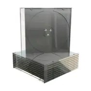 MediaRange BOX21 opakowania na płyty CD Pojemnik na klejnot 1 dysków Czarny, Przezroczysty