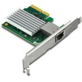 Karta sieciowa Trendnet TEG-10GECTX, wewnętrzna, przewodowa, PCI Express, Ethernet, 10000 Mbit/s, zielony, szary - 2976634
