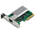 Karta sieciowa Trendnet TEG-10GECTX, wewnętrzna, przewodowa, PCI Express, Ethernet, 10000 Mbit/s, zielony, szary - 2976640