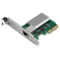 Karta sieciowa Trendnet TEG-10GECTX, wewnętrzna, przewodowa, PCI Express, Ethernet, 10000 Mbit/s, zielony, szary - 2976636